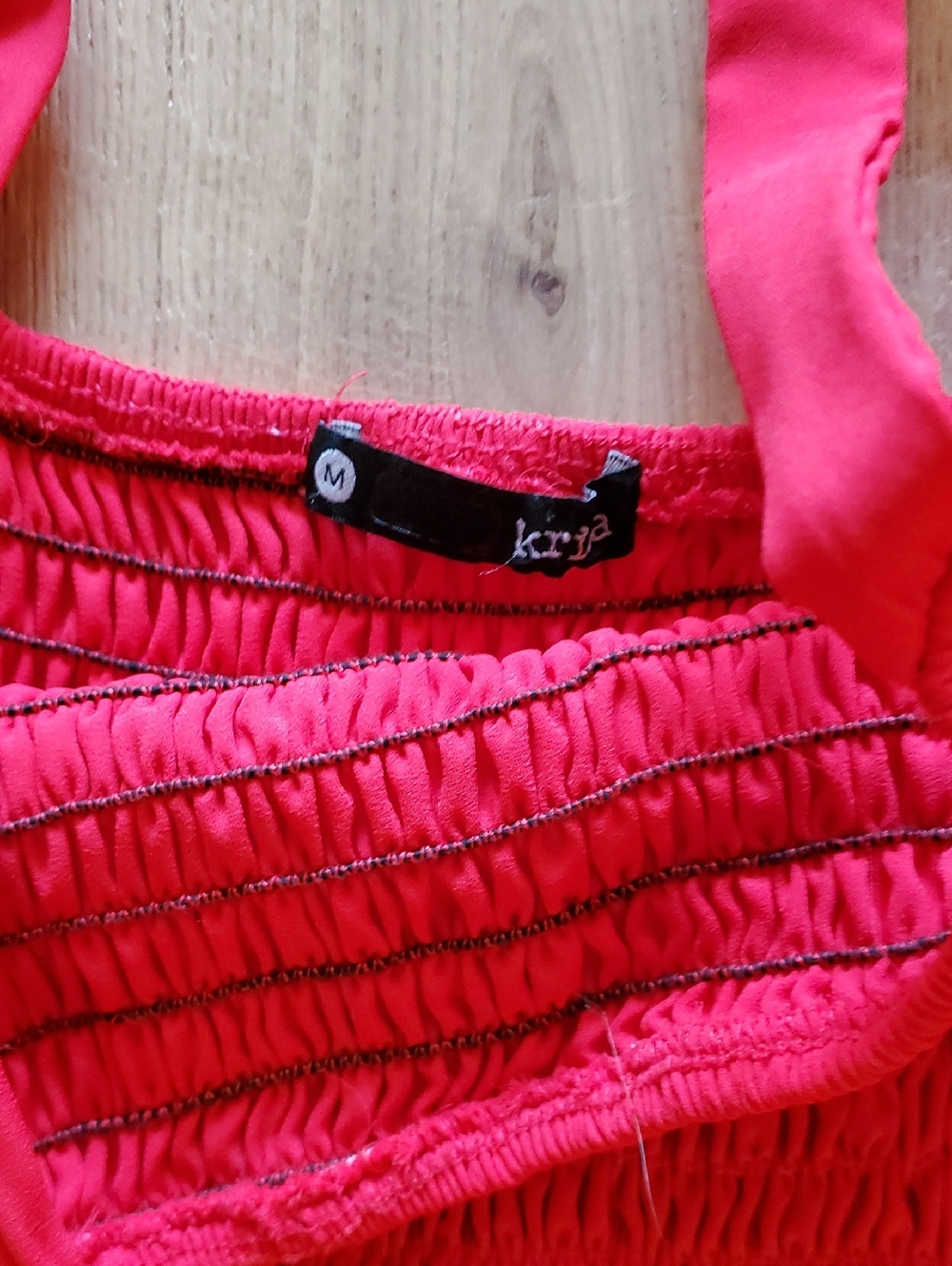 Krisa Smocked Tank Mini Dress Size M - Picture 3 of 4